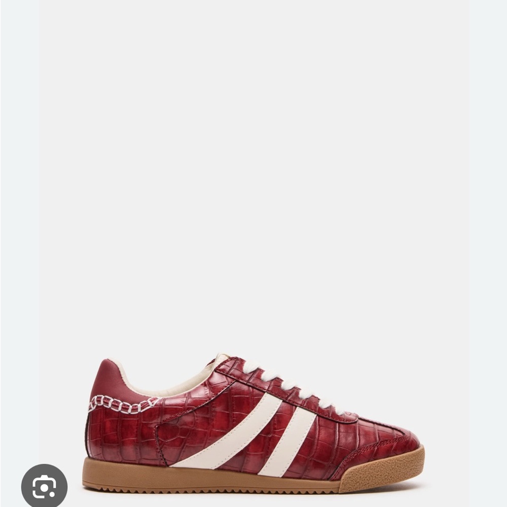 STEVE MADDEN HUDSIN RED CROCODILE SNEAKER - 8.5 - Picture 2 of 10